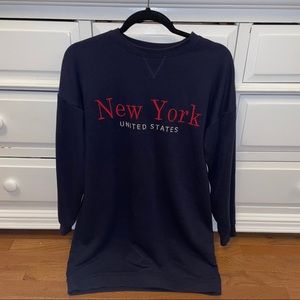 H&M Long sleeve embroidered dress